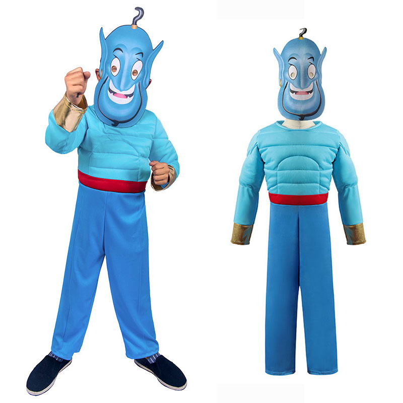 Kids Face Mask - Umorden Arabische Märchen Muskellampe Genie Kostüm