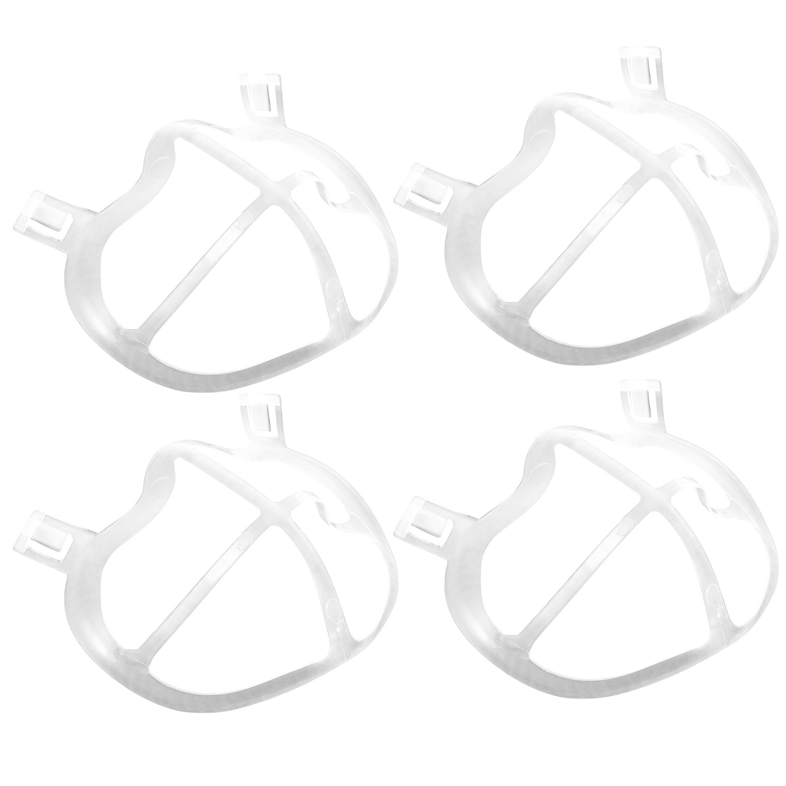 Silicone Mask Bracket - 10 Stück hautfreundliche, dünne Silikon-Maskenhalterung, 3D-Gesichtsmaske,