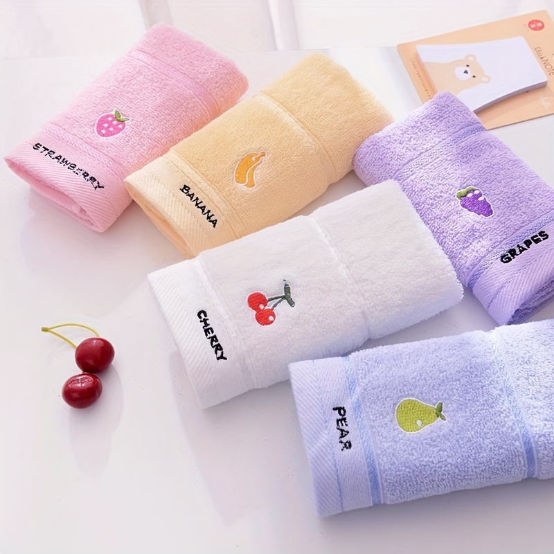 Cloth Face Mask Washable - 3 Handtücher mit Fruchtmuster in zufälliger