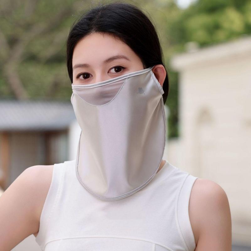 Eisseidenmaske für Damen, UV-b – Neck Gaiter Face Cover Bewertung und Preis