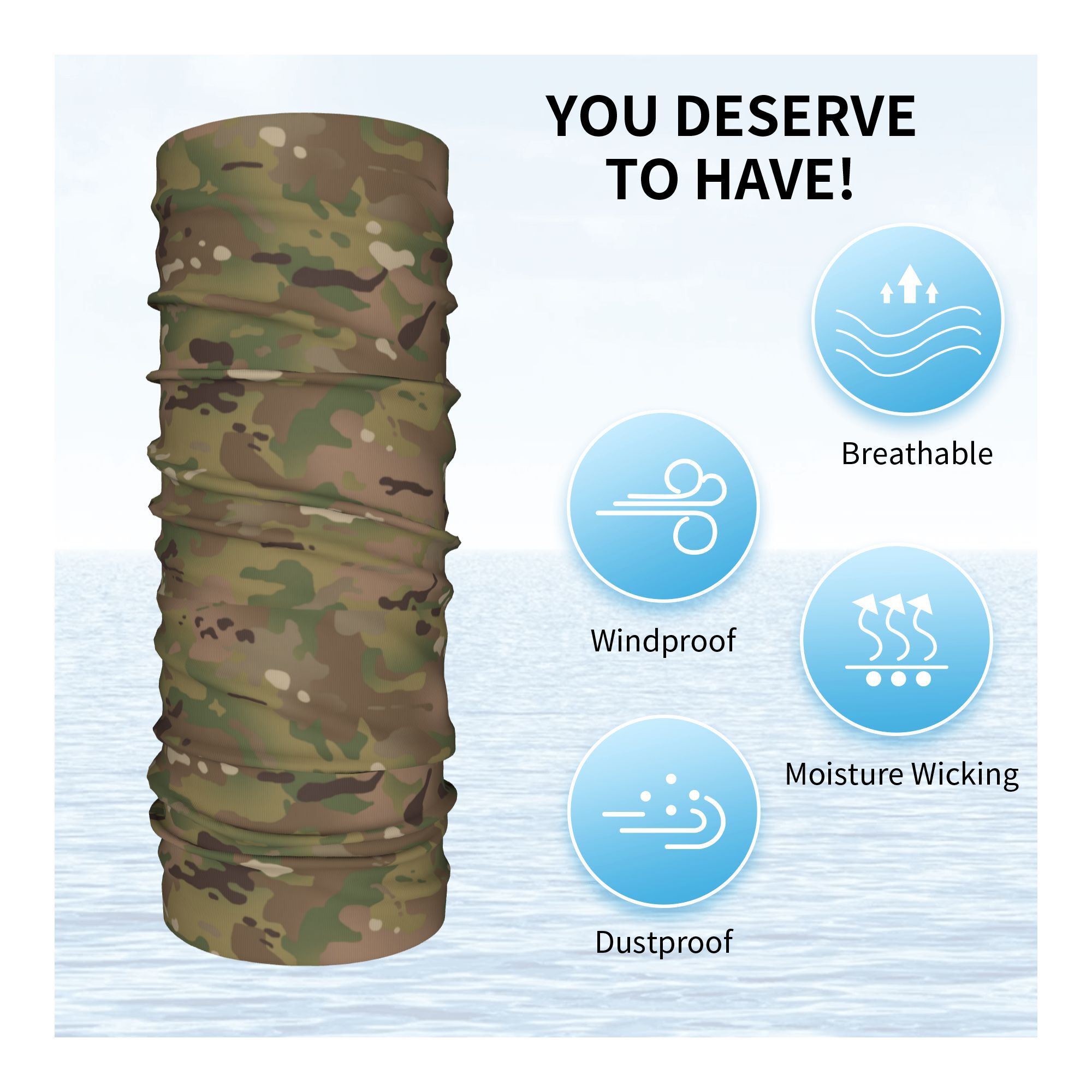 Benutzerdefinierte Military Ca – Neck Gaiter Face Cover Bewertung und Preis