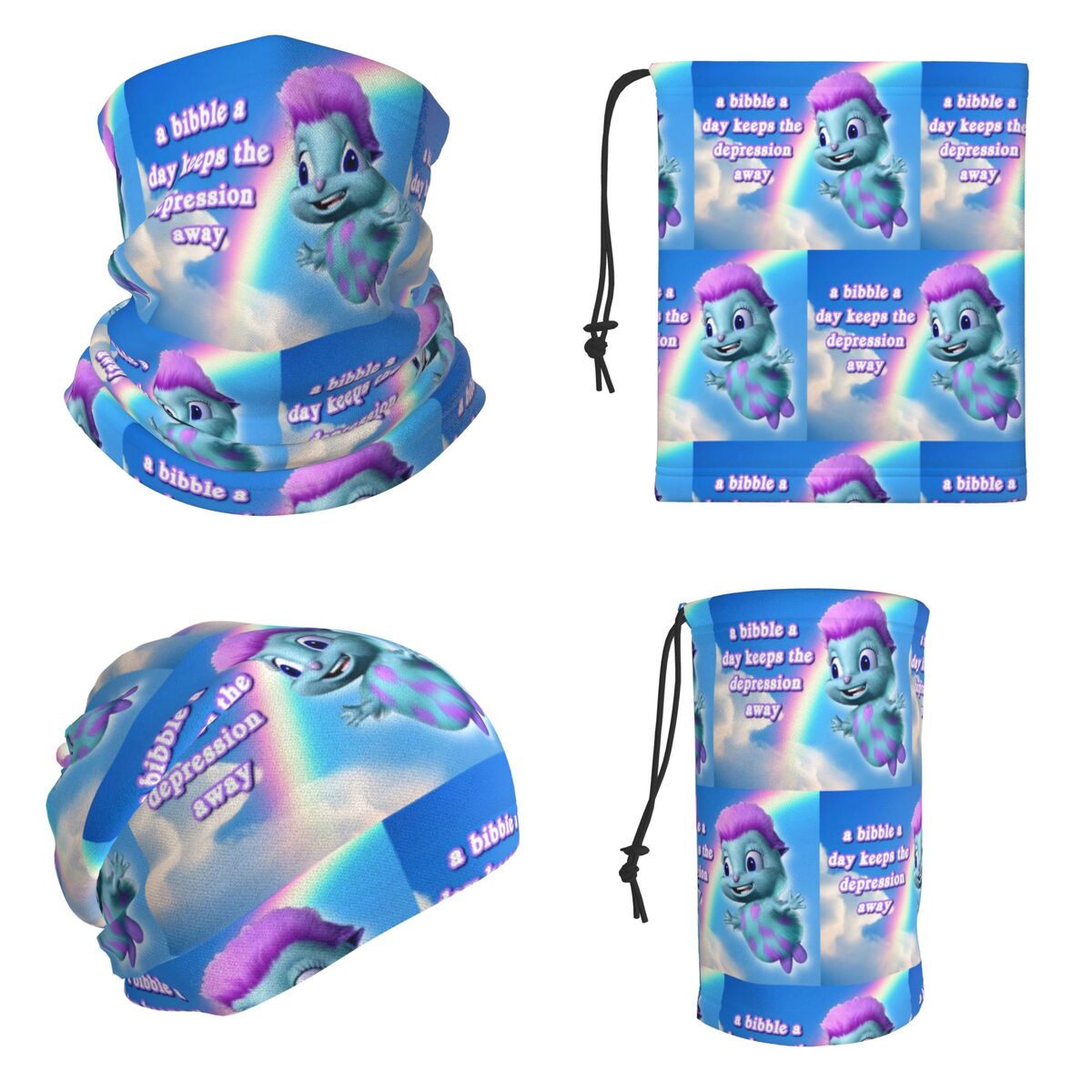 A Bibble A Days hält die Depre – Neck Gaiter Face Cover Bewertung und Preis